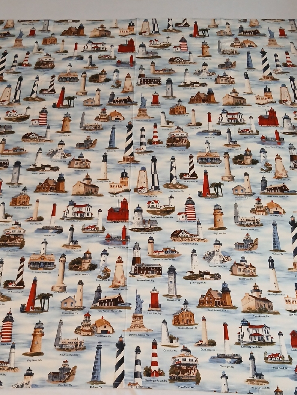 Lighthouse Tablecloth Handmade - Picture 2 of 12